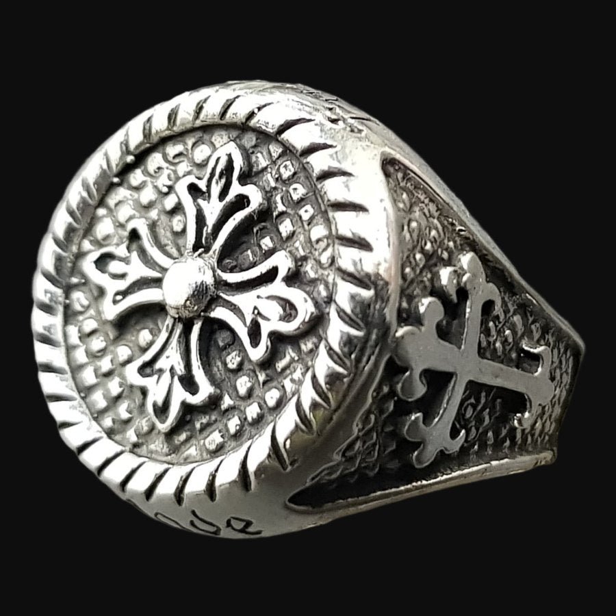 Templar Cross Ring in Silver 1.8 cm 12 g Art 733 - Bricks Masons