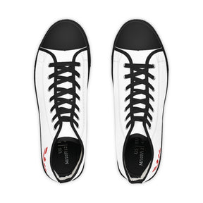 Red Branch of Eri Sneaker - High Top Black & White Red Branch - Bricks Masons