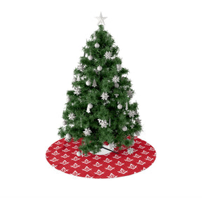 Master Mason Blue Lodge Christmas Tree Skirt - Silver Square & Compass G - Bricks Masons