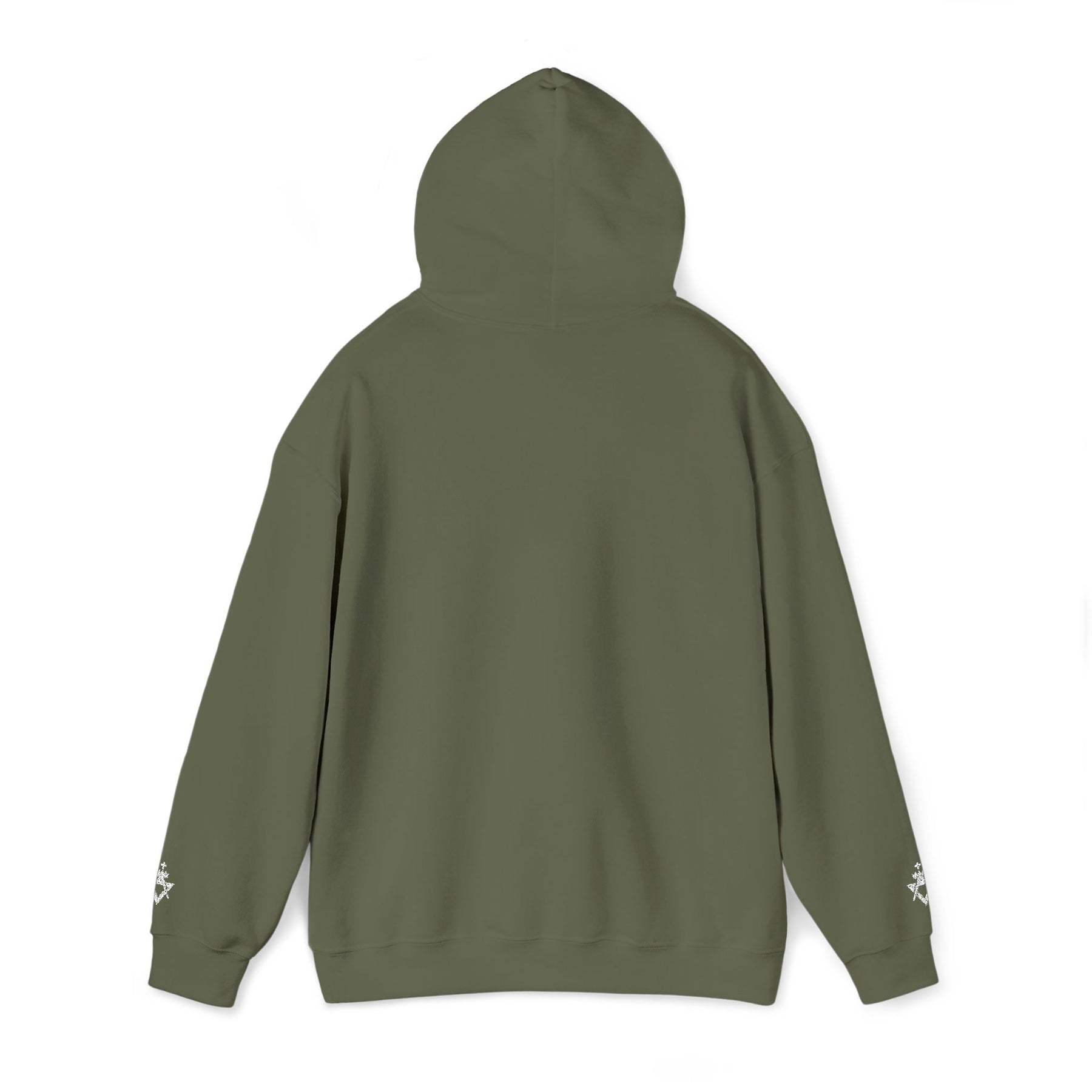 Allied Masonic Degrees Hoodie - Soft Cotton Poly Blend Embroidered Front Motif - Bricks Masons