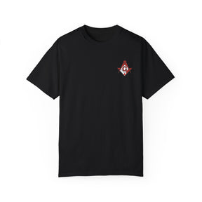 Master Mason Blue Lodge Canada Jurisdiction T-Shirt - Garment-Dyed Tee Various Colors - Bricks Masons