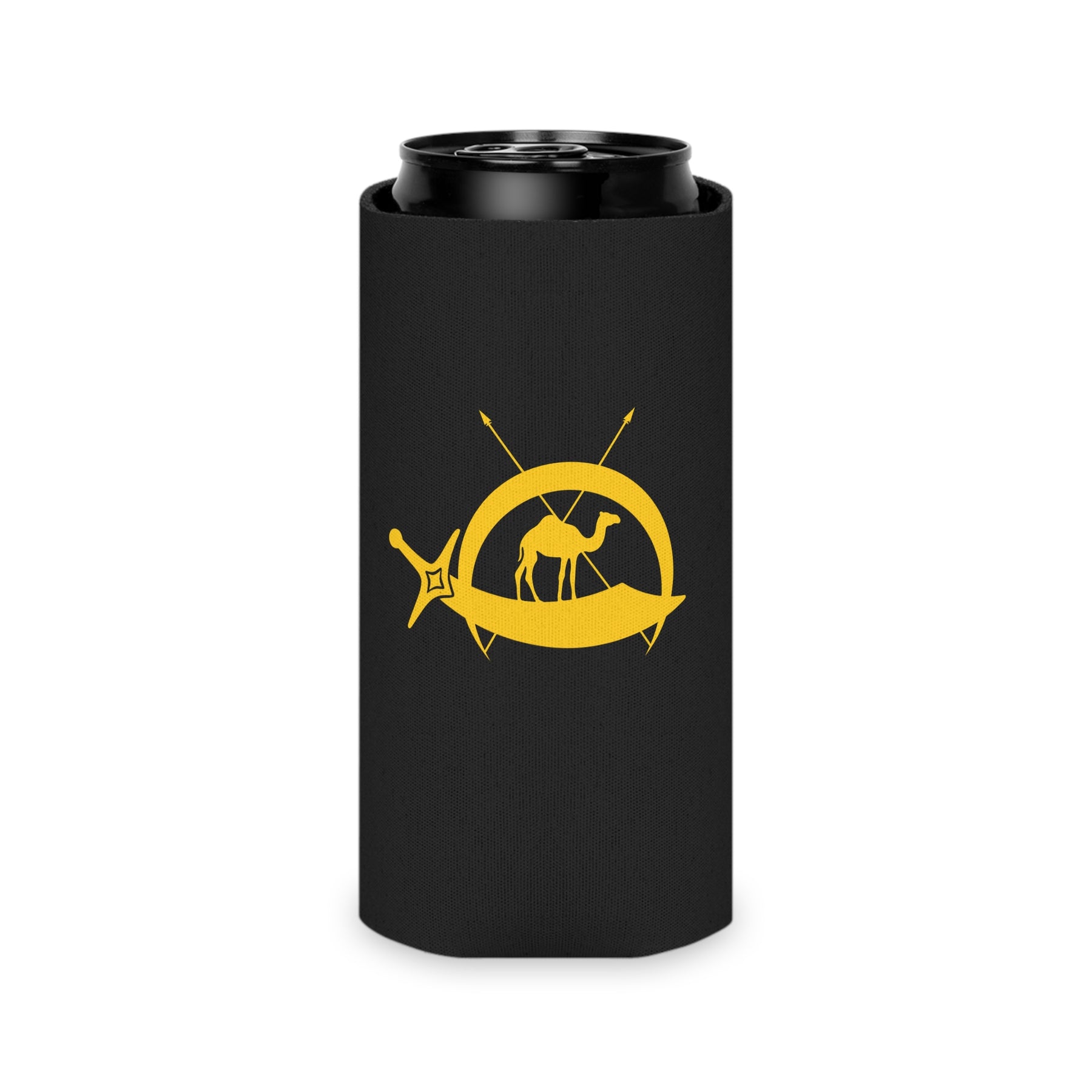 DOKO Can Cooler - Gold & Black With Polyester Exterior - Bricks Masons