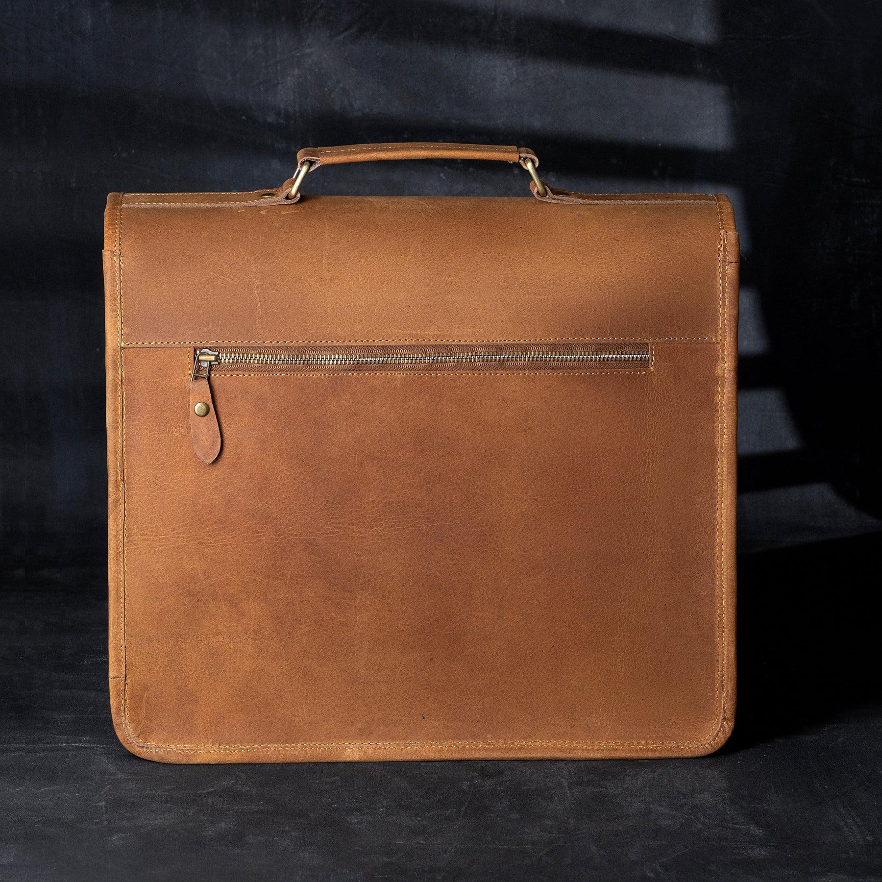 Order Of Malta Briefcase - Genuine Cow Leather - Bricks Masons