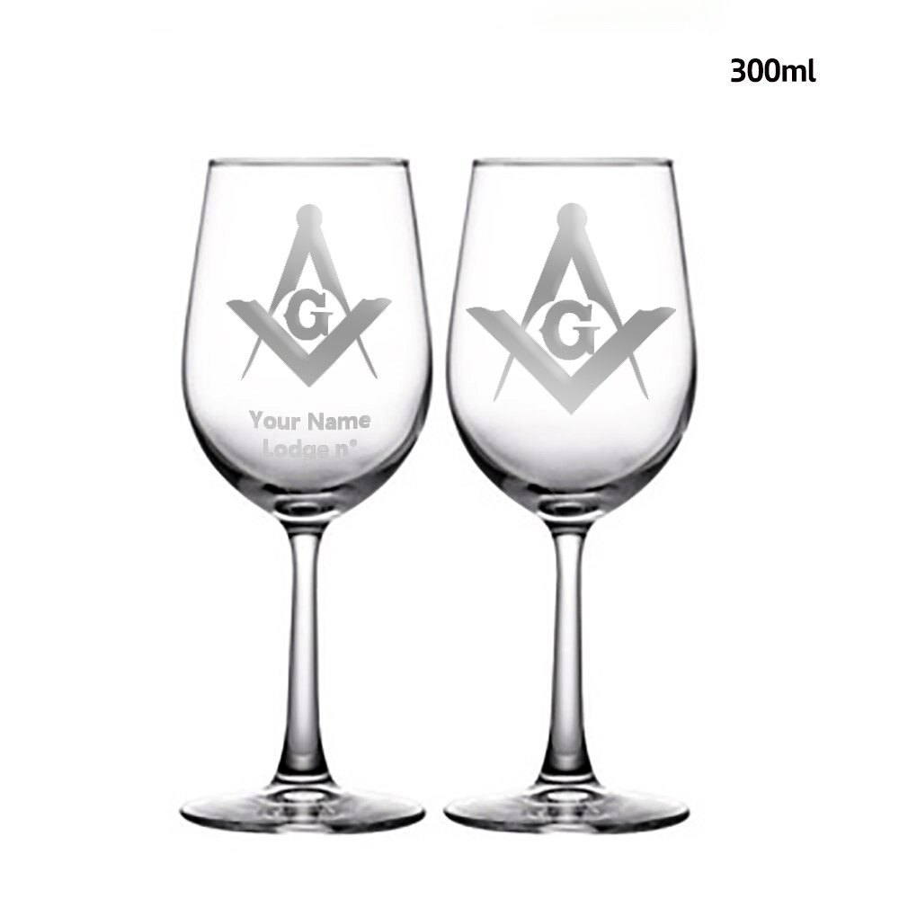 Master Mason Blue Lodge Champagne Flute - 2 Pieces Set