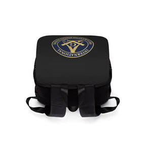 International Masons Backpack - Black & Blue Resistant Fabric - Bricks Masons