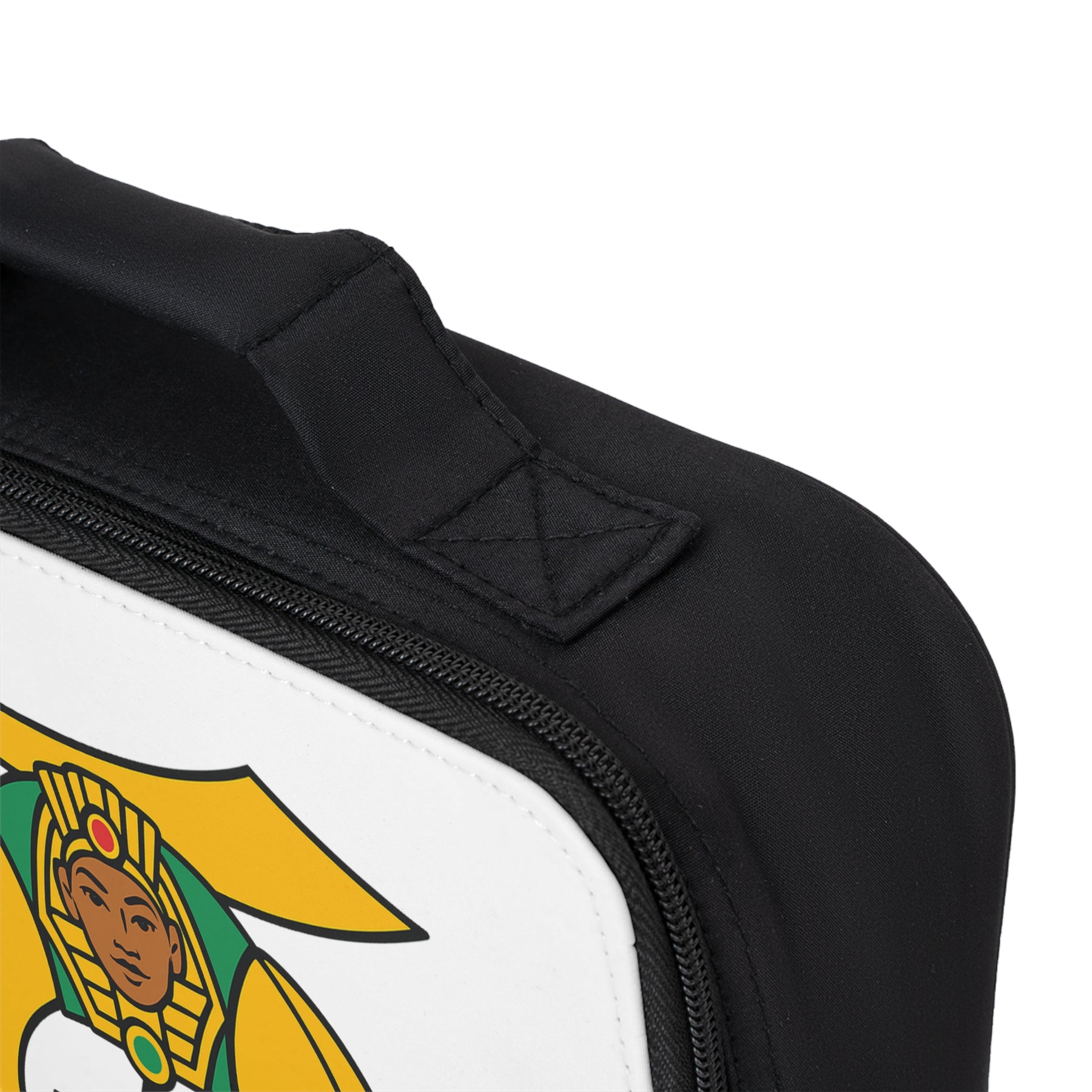 Daughters of Sphinx Lunch Bag - White Fully Insulated With Zipper Closure - Bricks Masons