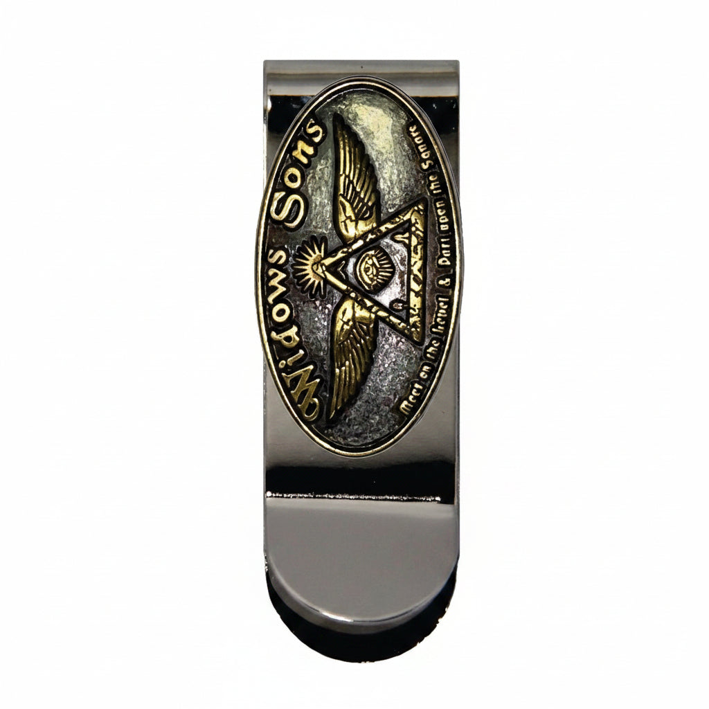 Widows Sons Money Clip - Chrome Metal - Bricks Masons