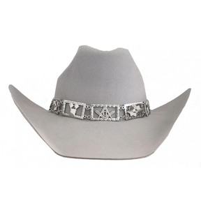 Master Mason Blue Lodge Hatband - Silver Jeweled - Bricks Masons