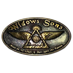 Widows Sons Concho - Eye of Providence & Wings - Bricks Masons