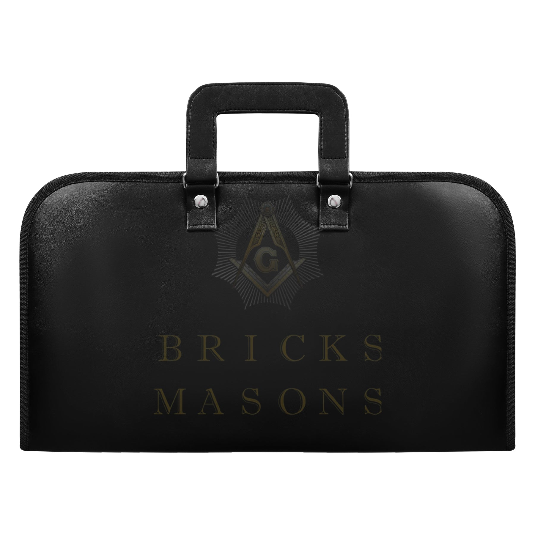 Widows Sons Chain Collar Case - Square & Compass Lightweight Soft Case Half Size - Bricks Masons