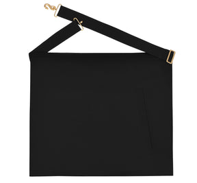4th Degree Scottish Rite Apron - Black Moire Ribbon & Embroidered Wreath - Bricks Masons