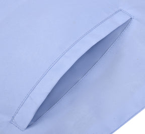 Past Master Blue Lodge Apron - Light Blue Grosgrain Ribbon With Wreath - Bricks Masons