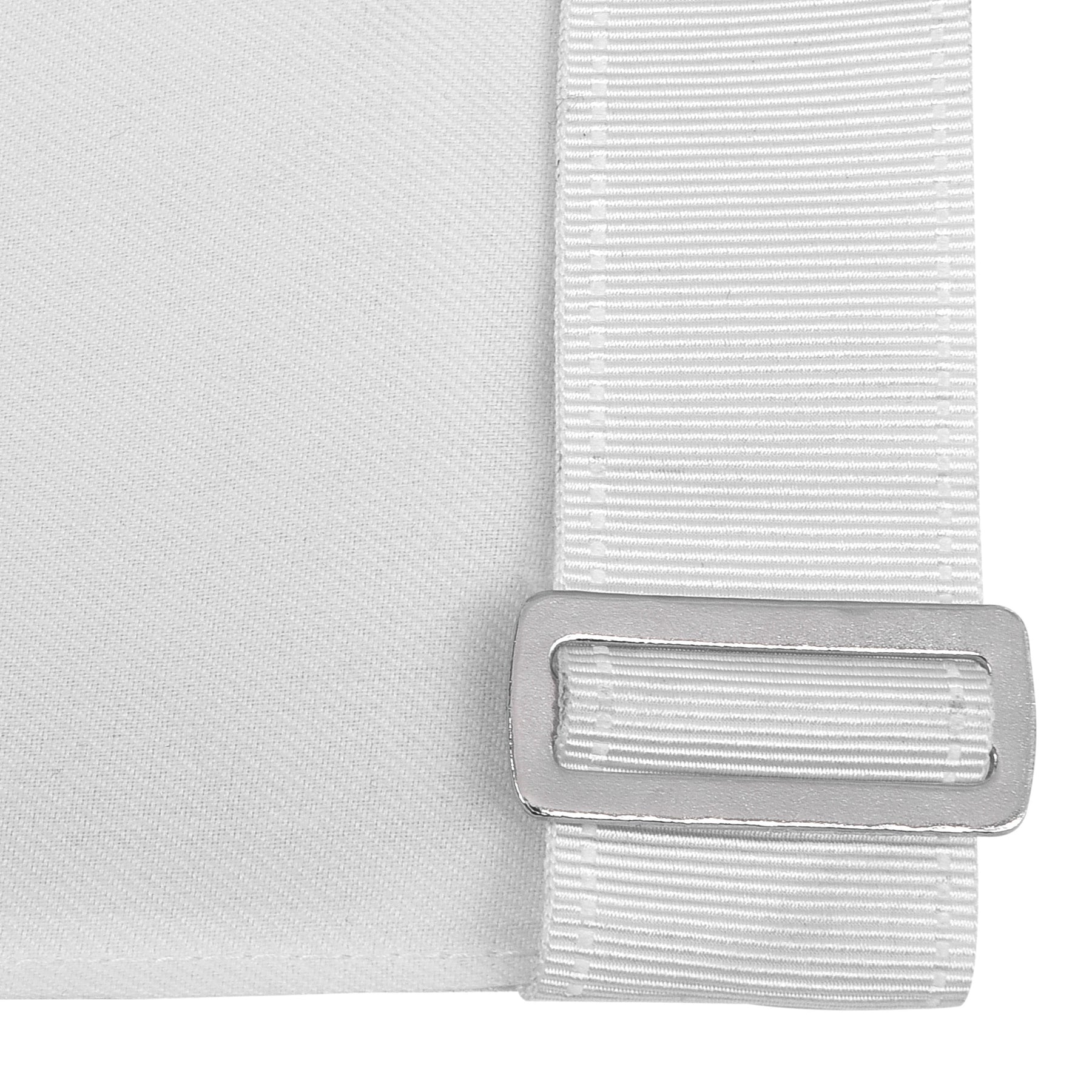 Royal Scofield Society Apron - White & Blue Machine Embroidery - Bricks Masons