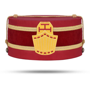 High Priest Royal Arch Chapter Crown Cap - Red Velvet & Gold Rope