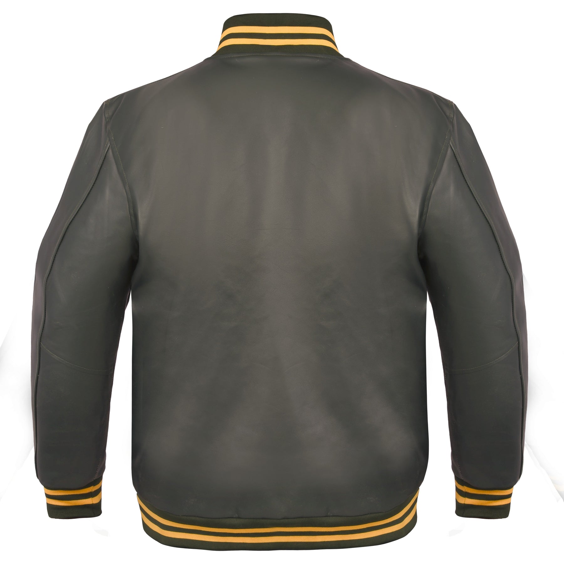 Council Jacket - Leather With Customizable Gold Embroidery - Bricks Masons