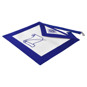 Historian Blue Lodge Apron - White & Blue