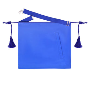 Master Mason Blue Lodge Apron - Blue Tassels & Waist Belt