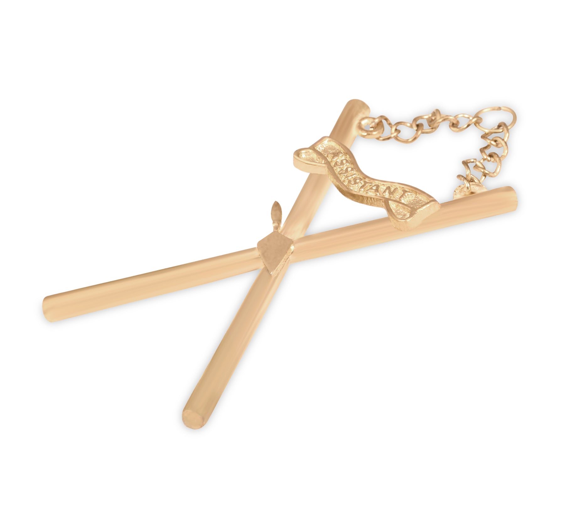 Assistant Director of Ceremonie Royal & Select Masters Officer Collar Jewel - Gold Plated - Bricks Masons