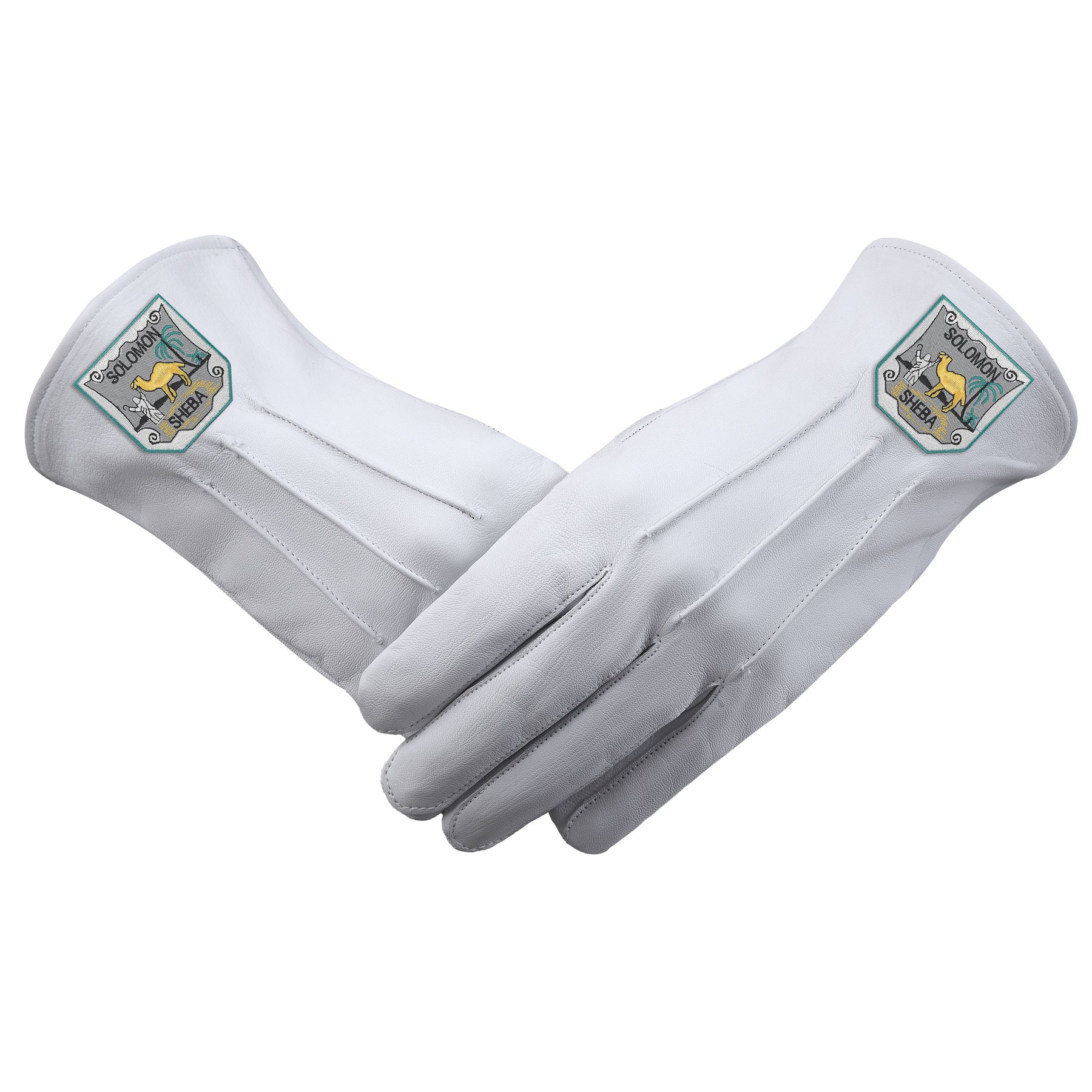 The Queen Of Sheba Glove - Pure White Leather - Bricks Masons