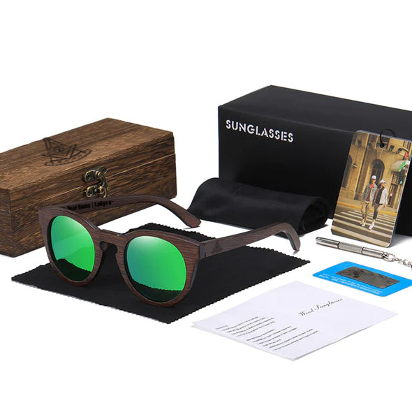 Past Master Blue Lodge California Regulation Sunglasses - Various UV Lenses Colors - Bricks Masons