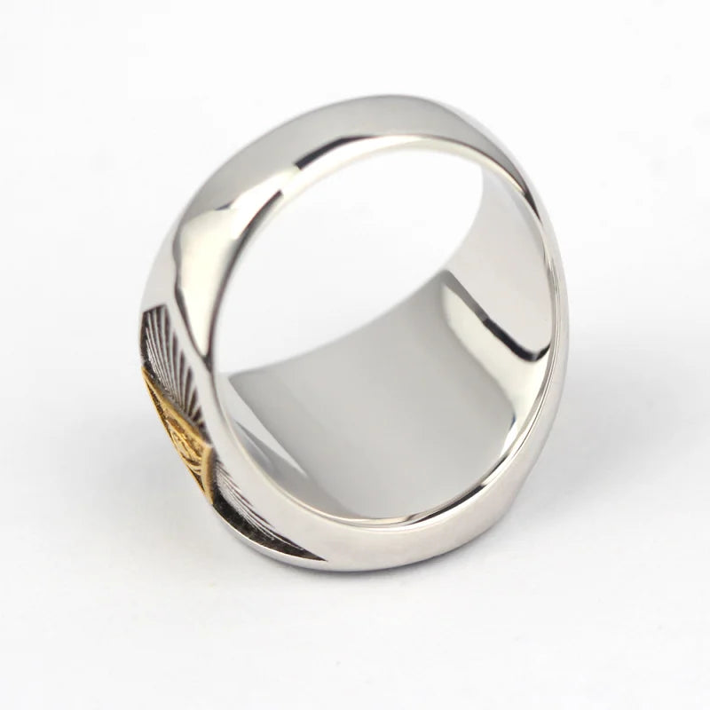 Anillo de la Logia Azul de Maestro Masón - Masones Libres y Aceptados con S&amp;C G Ojo de la Providencia