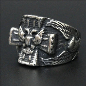 Scottish Rite Ring - Double Head Eagle 316L Stainless Steel