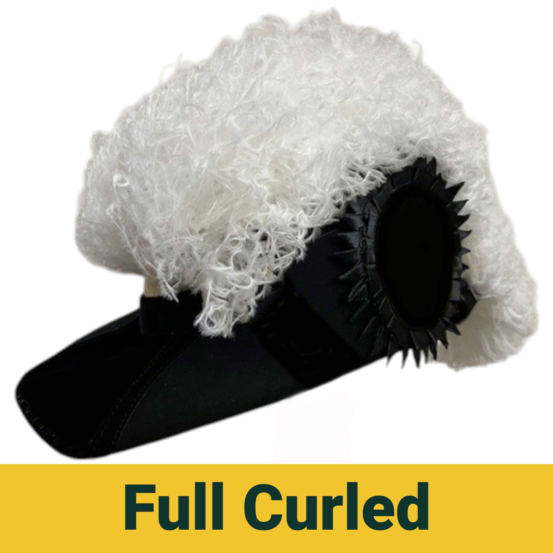 Line Officer Knights Templar Illinois Regulation Chapeau - All White Plumes - Bricks Masons