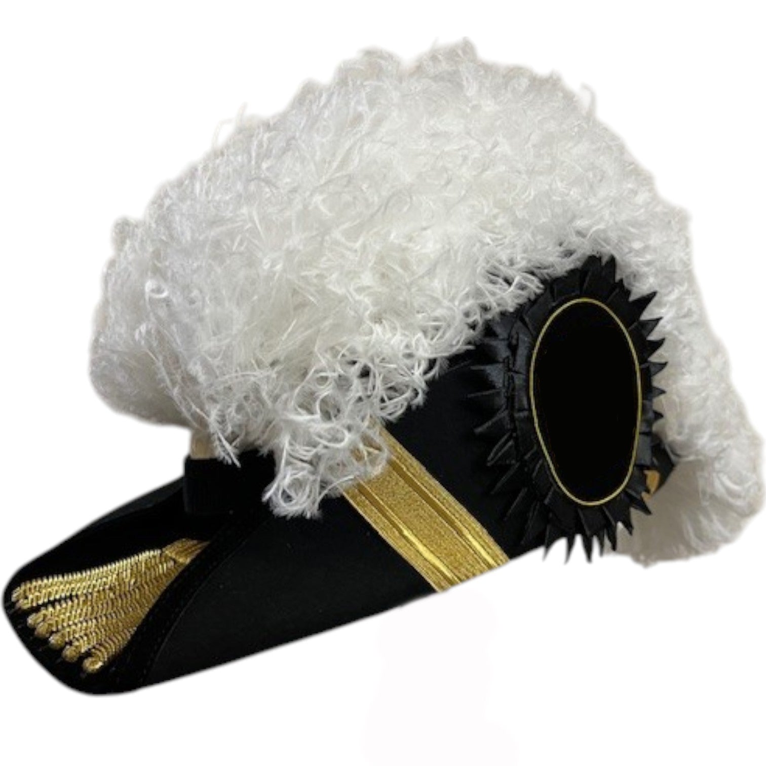 Past Grand Commander Knights Templar Chapeau - All White Plumes - Bricks Masons