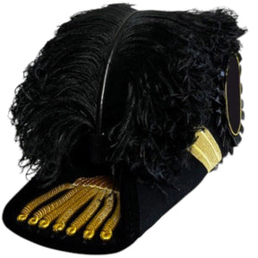 Grand Commander Knights Templar Chapeau - All Black Plumes - Bricks Masons