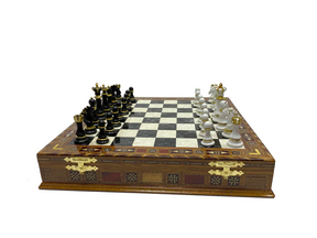 Past Master Blue Lodge Chess Set - 16.5" (42cm) - Bricks Masons