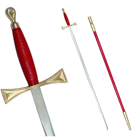 Universal Sword - Red Gold Hilt and Red Scabbard