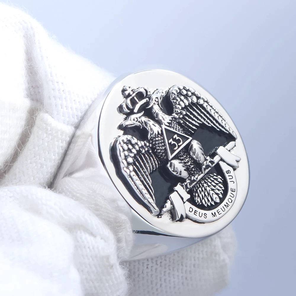 33rd Degree Scottish Rite Ring - 925 sterling silver