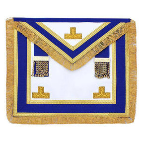 Provincial English Regulation Apron - Royal Blue with Gold Fringe