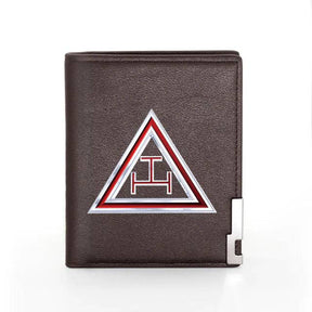 Royal Arch Chapter Wallet - Credit Card Holder (Black & Brown)