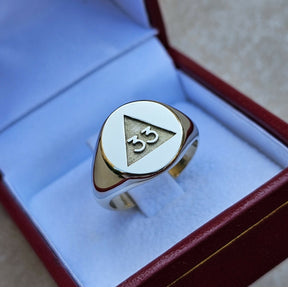 33rd Degree Scottish Rite Ring - 9K Gold