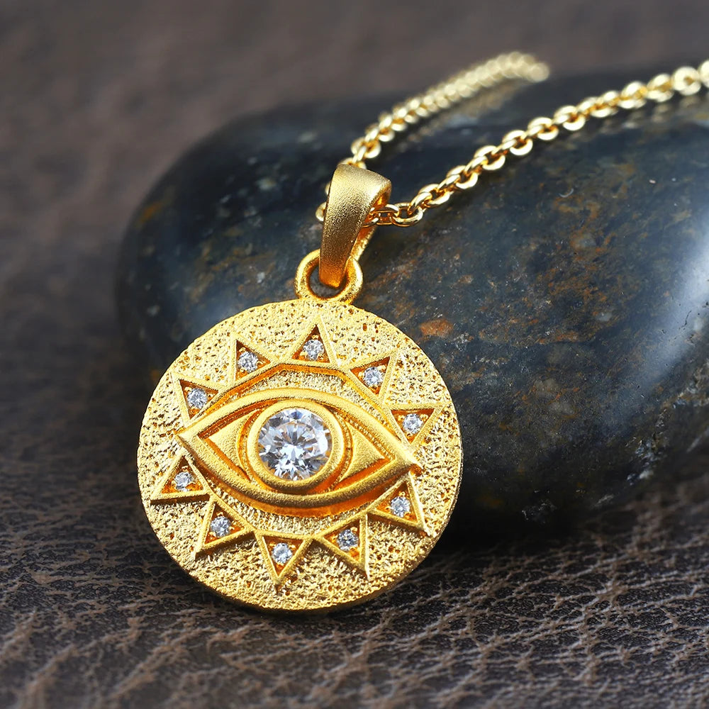 Eye Of Providence Necklace - Eye of Horus Sterling Silver - Bricks Masons