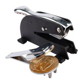 Red Branch Of Eri Desktop Seal Press - Stainless Steel With Black Customizable - Bricks Masons