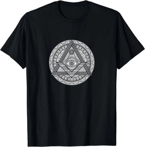 Eye Of Providence T-Shirt - Short Sleeves Cotton - Bricks Masons