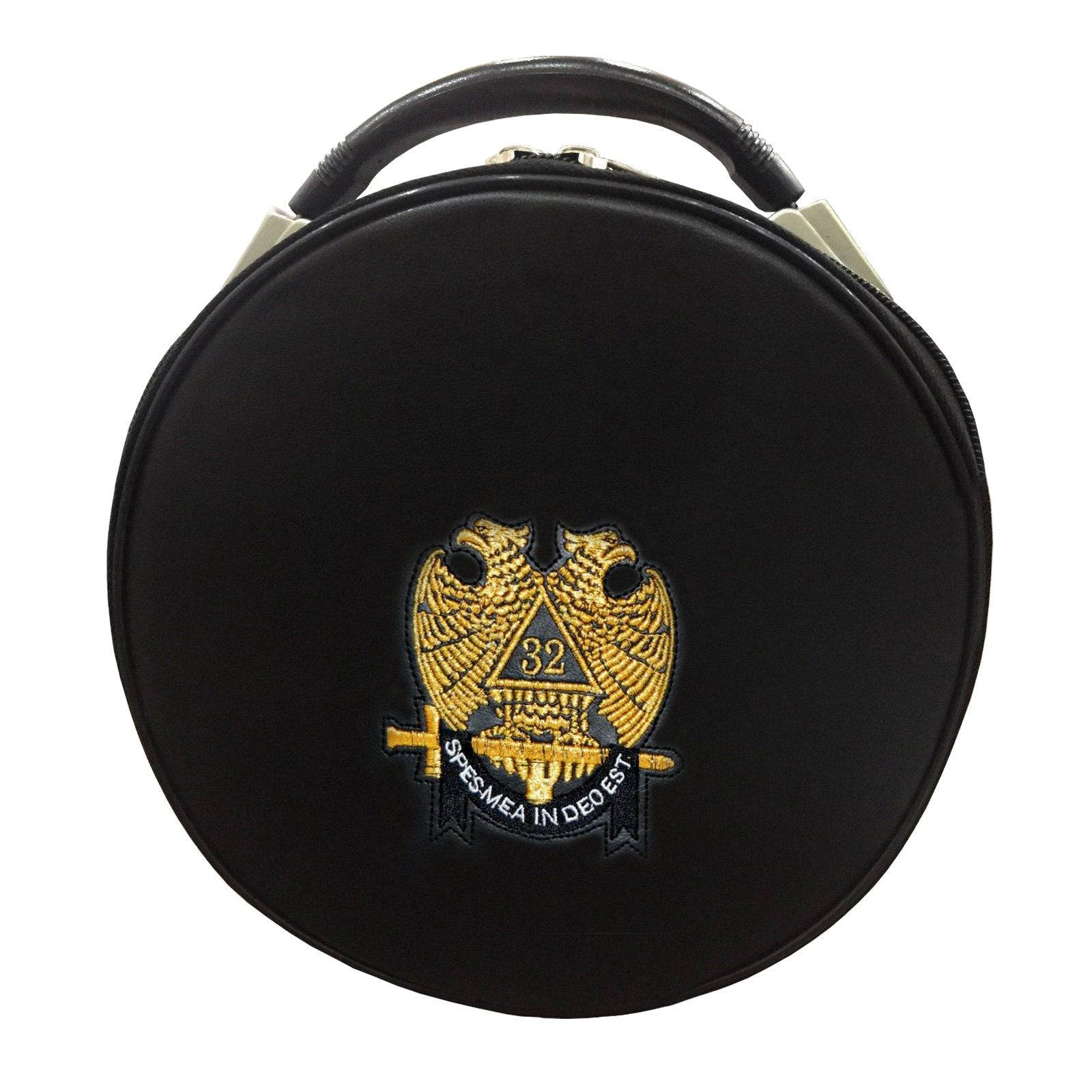 32nd Degree Scottish Rite Crown Cap Case - Double Eagle Black