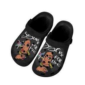 OES Sandals - Black Comfortable Breathable Slides - Bricks Masons