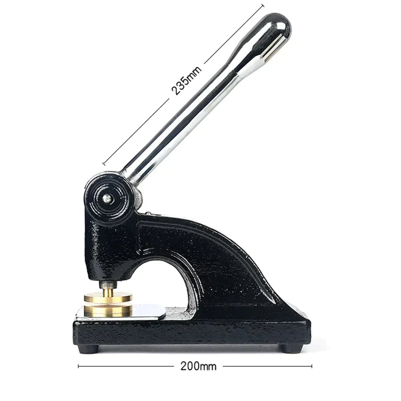 Shriners Long Reach Seal Press - Heavy Embossed Stamp Black Color Customizable - Bricks Masons