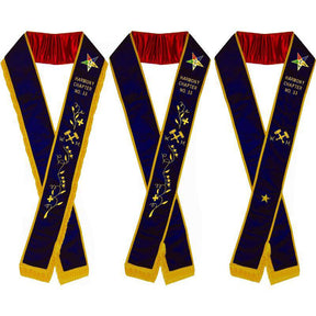 Worthy Matron OES Sash - Purple Velvet