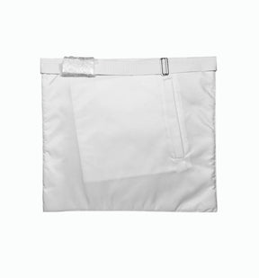 Master Mason Blue Lodge Apron - White Hand Embroidery