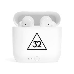 32nd Degree Scottish Rite Earbud - White