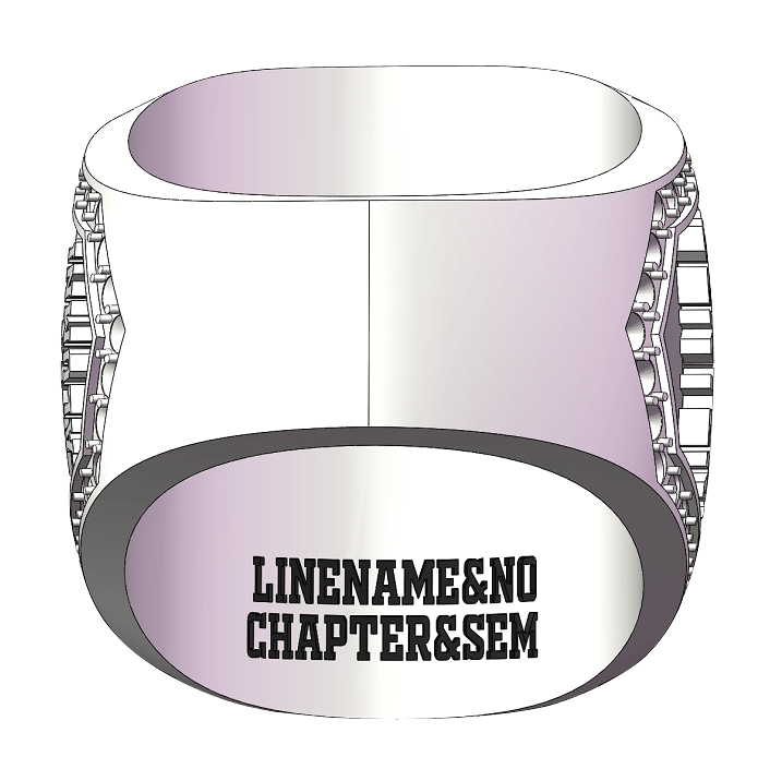 Master Mason Blue Lodge Ring - White Gold Plated Rhinestones With S&C G - Bricks Masons