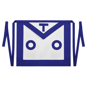 Blue Lodge Apron - OTO White & Blue with Different Materials - Bricks Masons