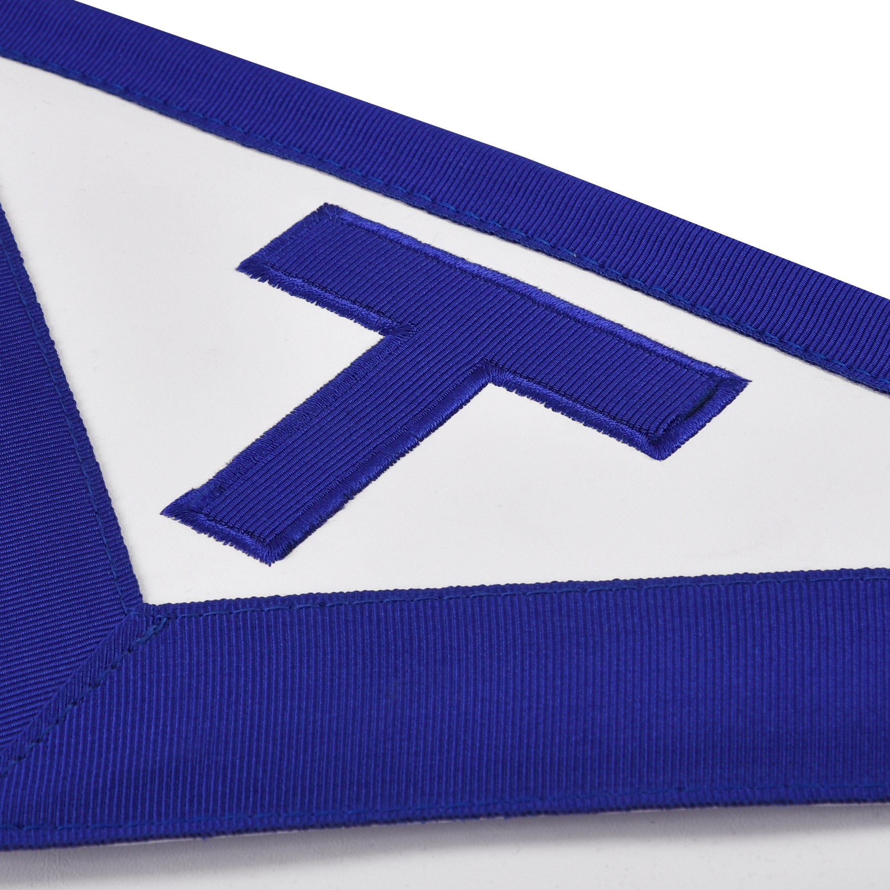 Blue Lodge Apron - OTO White & Blue with Different Materials - Bricks Masons