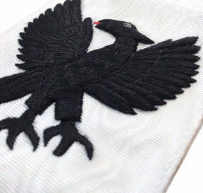 Commander Red Cross Of Constantine Sash - White Ribbon with Black Fringe - Bricks Masons