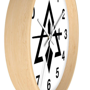 Council Clock - Wooden Frame - Bricks Masons