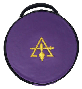 Council Crown Cap Case - Purple Sword & Trowel - Bricks Masons